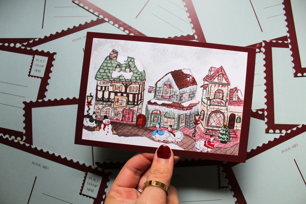Christmas in Waddletown Postcard